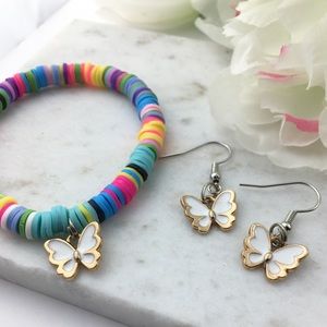 ✨COLORFUL BUTTERFLY CHARM BRACELET SET